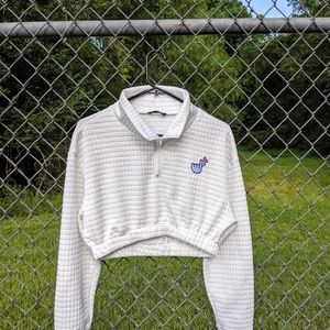 💛Long sleeve turtle neck crop top with patch💛